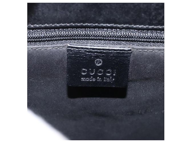 Borsa a mano GUCCI Jackie in pelle nera argento 002 1065 Auth ep13198 Nero - vista 17