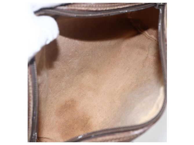 Borsa Sherry Line GG Supreme Web Gucci Beige Oro 001 44 6655 Auth ep13193 D'oro - vista 10