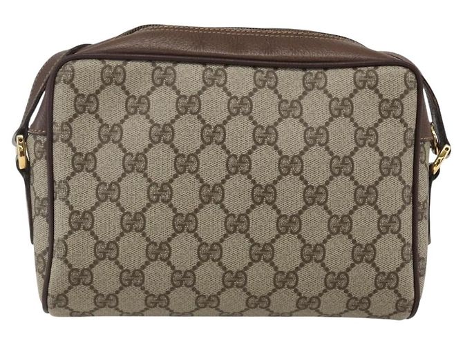Borsa Sherry Line GG Supreme Web Gucci Beige Oro 001 44 6655 Auth ep13193 D'oro - vista 2