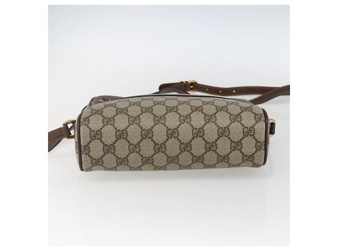 Borsa Sherry Line GG Supreme Web Gucci Beige Oro 001 44 6655 Auth ep13193 D'oro - vista 5