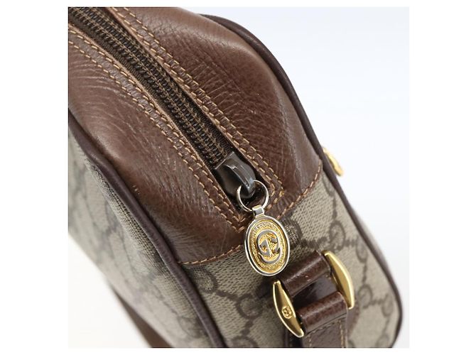 Borsa Sherry Line GG Supreme Web Gucci Beige Oro 001 44 6655 Auth ep13193 D'oro - vista 9