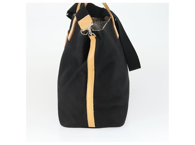 Borsa Tote Burberrys Blue Label in tela 2 in 1 nera Auth BA10126 Nero - vista 3