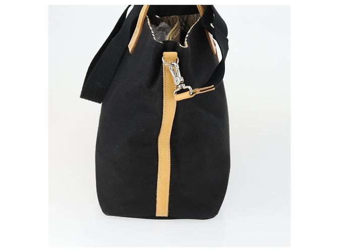 Borsa Tote Burberrys Blue Label in tela 2 in 1 nera Auth BA10126 Nero - vista 4