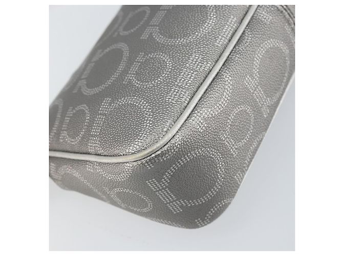 Pochette in pelle PVC argento Auth BA9978V di Salvatore Ferragamo - vista 17