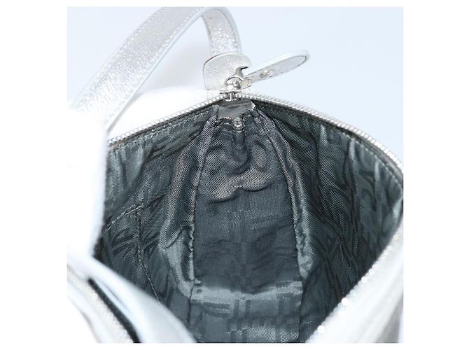 Pochette in pelle PVC argento Auth BA9978V di Salvatore Ferragamo - vista 19