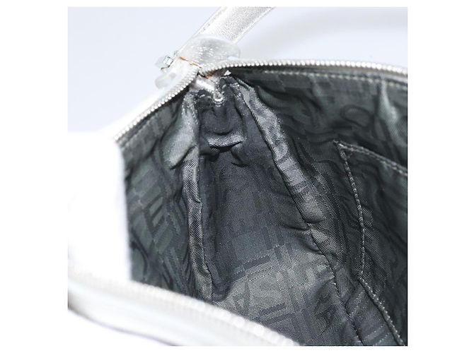 Pochette in pelle PVC argento Auth BA9978V di Salvatore Ferragamo - vista 20