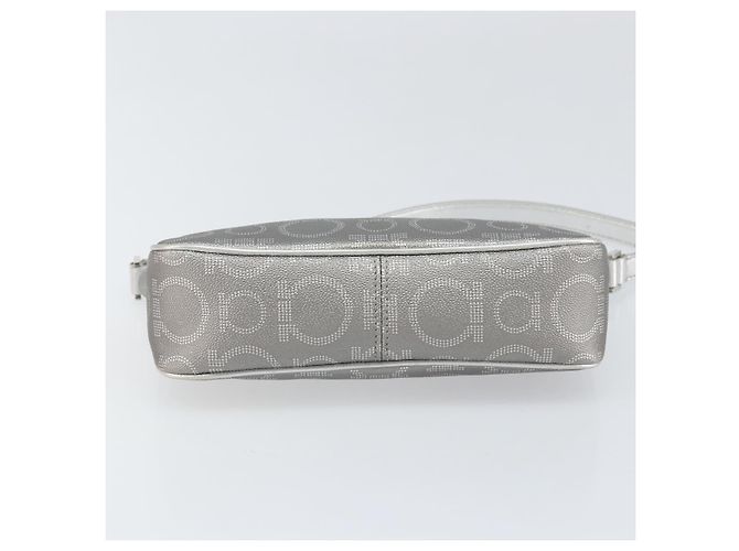 Pochette in pelle PVC argento Auth BA9978V di Salvatore Ferragamo - vista 5