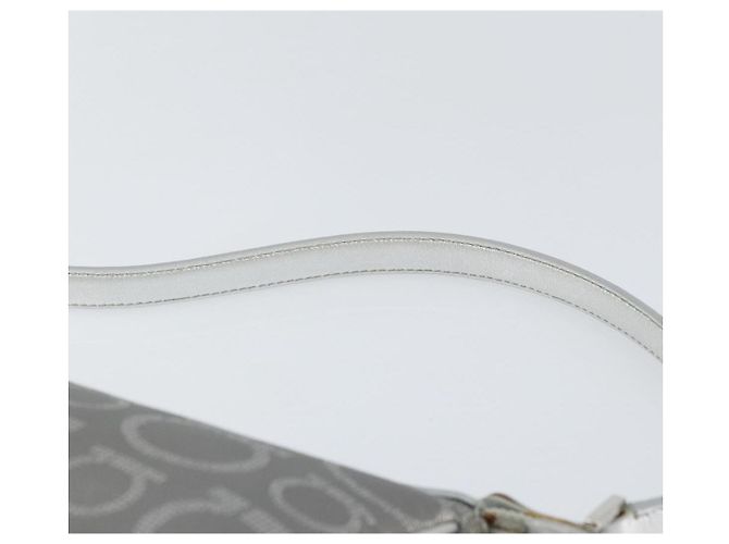 Pochette in pelle PVC argento Auth BA9978V di Salvatore Ferragamo - vista 8
