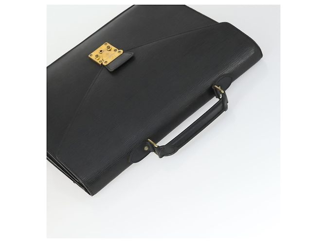 LOUIS VUITTON Cartella Consulente Epi Nera M54422 LV Auth BA10153 Nero - vista 6