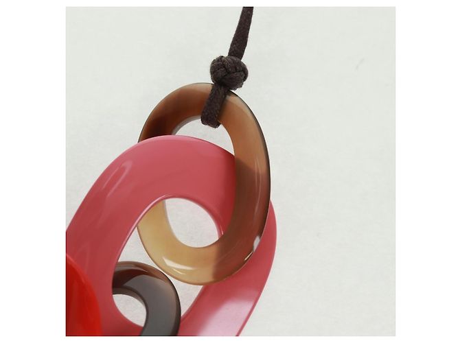 Hermès Collana HERMES Caramba in plastica Multicolore Auth 168270V - vista 5