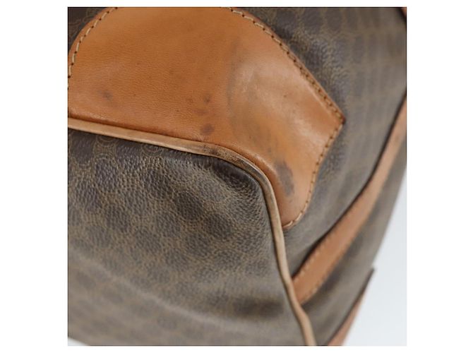 Céline Borsa Boston in tela Macadam CELINE in pelle PVC marrone oro Auth mr1958 D'oro - vista 14