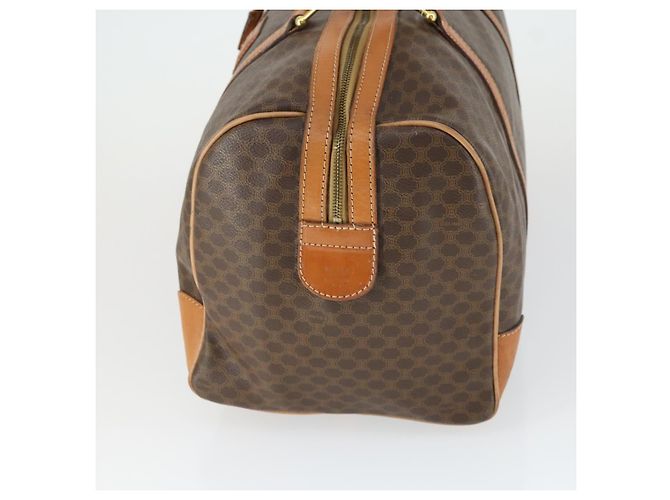 Céline Borsa Boston in tela Macadam CELINE in pelle PVC marrone oro Auth mr1958 D'oro - vista 3