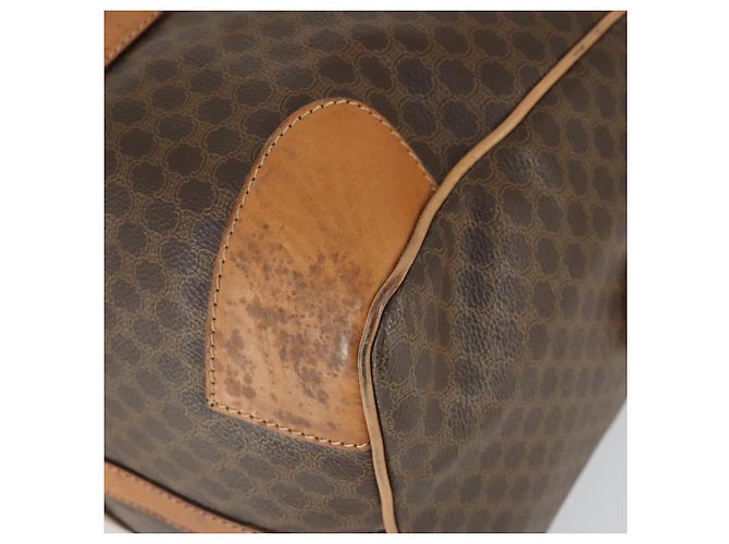 Céline Borsa Boston in tela Macadam CELINE in pelle PVC marrone oro Auth mr1958 D'oro - vista 9