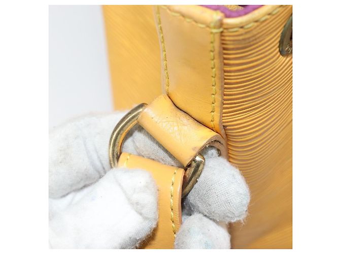 Noe LOUIS VUITTON Borsa a Spalla Petit Noé Epi Gialla M44109 LV Auth hk3356 Giallo - vista 12