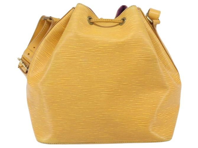 Noe LOUIS VUITTON Borsa a Spalla Petit Noé Epi Gialla M44109 LV Auth hk3356 Giallo - vista 2