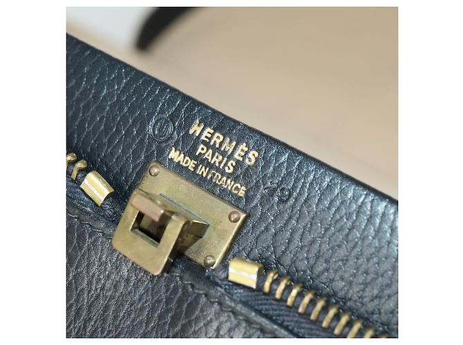Hermès HERMES Baule in Pelle Nera Auth bs33187 Nero - vista 10