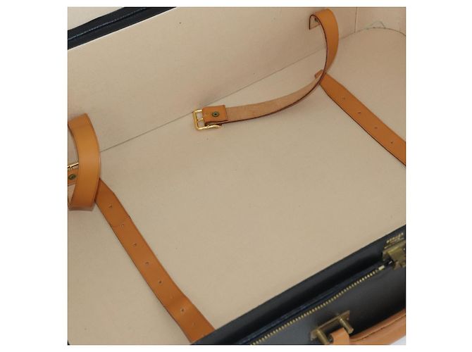 Hermès HERMES Baule in Pelle Nera Auth bs33187 Nero - vista 12