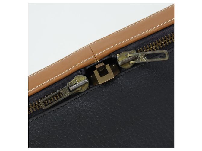 Hermès HERMES Baule in Pelle Nera Auth bs33187 Nero - vista 17