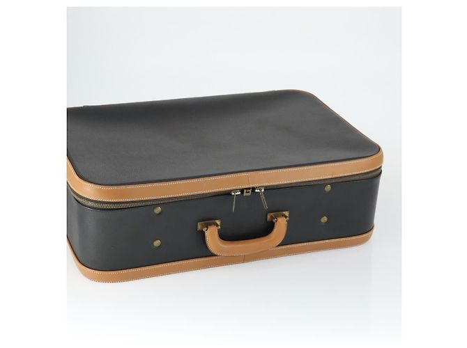 Hermès HERMES Baule in Pelle Nera Auth bs33187 Nero - vista 6