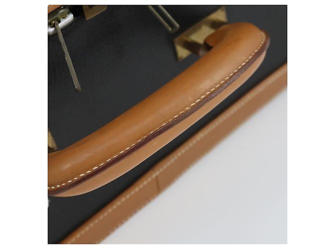 Hermès HERMES Baule in Pelle Nera Auth bs33187 Nero - vista 7