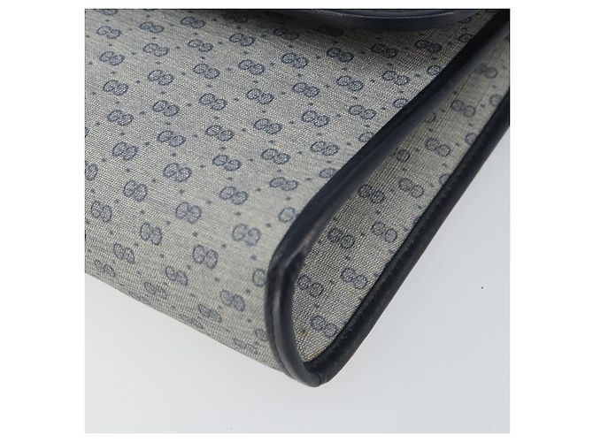 Gucci Borsa a Spalla Micro GG Supreme PVC Navy Gold 004 58 0264 Auth 166623 D'oro Blu navy - vista 14