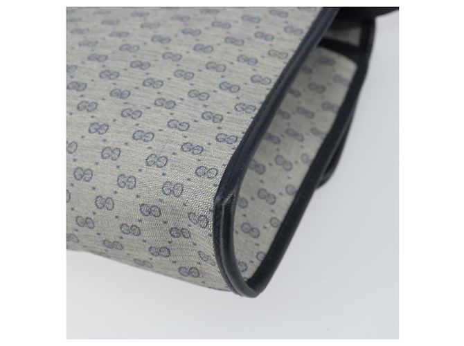 Gucci Borsa a Spalla Micro GG Supreme PVC Navy Gold 004 58 0264 Auth 166623 D'oro Blu navy - vista 16