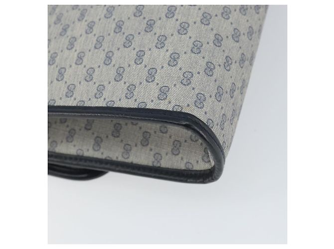 Gucci Borsa a Spalla Micro GG Supreme PVC Navy Gold 004 58 0264 Auth 166623 D'oro Blu navy - vista 17