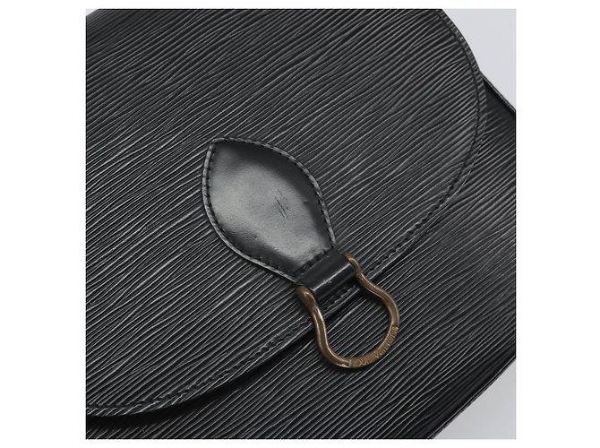 LOUIS VUITTON Borsa a Spalla Epi Saint Cloud GM Nera M52192 LV Auth bs33088 Nero - vista 17