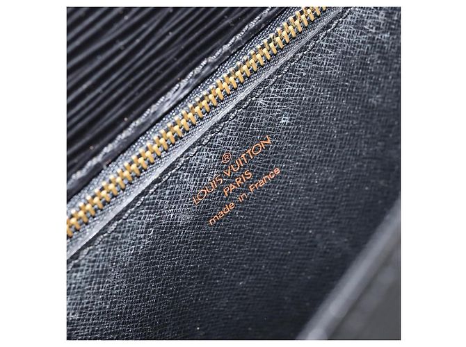LOUIS VUITTON Borsa a Spalla Epi Saint Cloud GM Nera M52192 LV Auth bs33088 Nero - vista 21