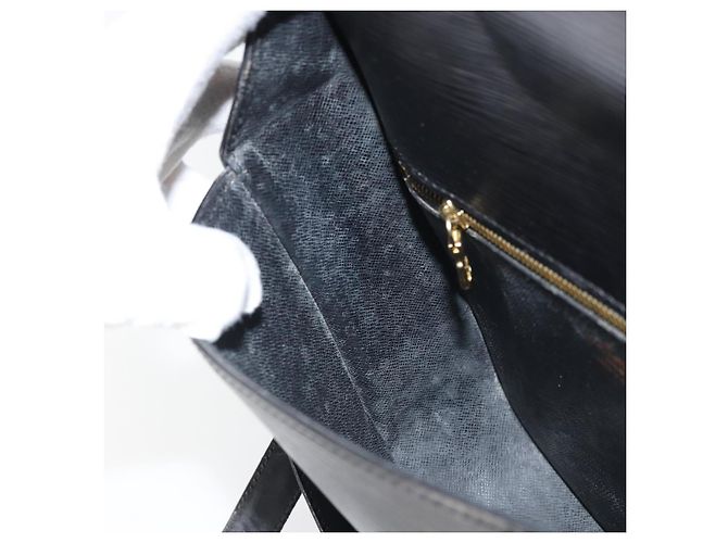 LOUIS VUITTON Borsa a Spalla Epi Saint Cloud GM Nera M52192 LV Auth bs33088 Nero - vista 23