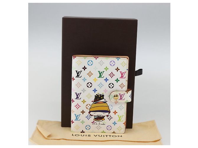 COPERTINA AGENDA PM CHIBI MUSHROOM MULTICOLOR LOUIS VUITTON R20958 LV Auth 169924SM Bianco - vista 12