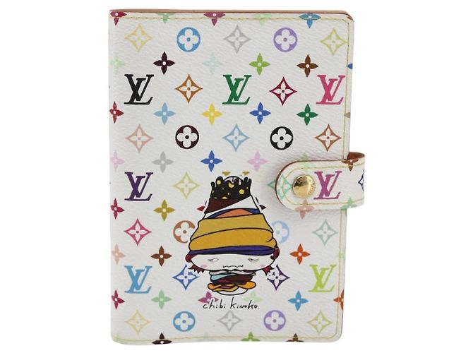 COPERTINA AGENDA PM CHIBI MUSHROOM MULTICOLOR LOUIS VUITTON R20958 LV Auth 169924SM Bianco - vista 13