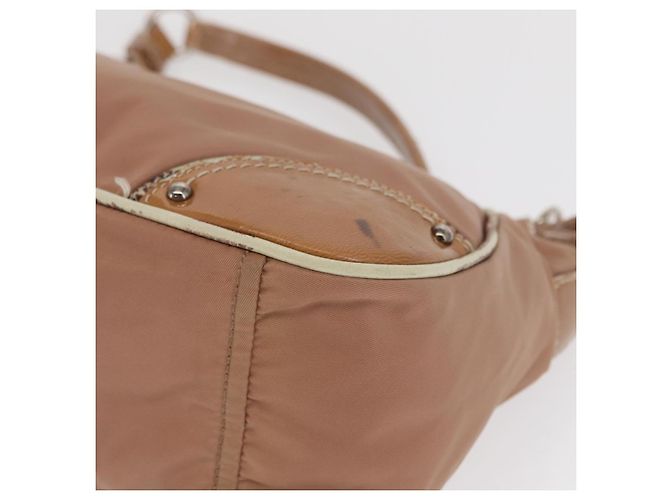 Borsa a Spalla PRADA Nylon Beige Argento Autentica 169041 - vista 14