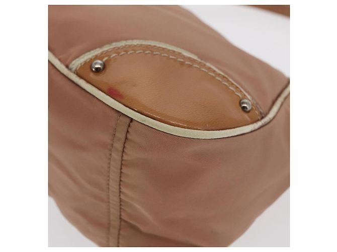 Borsa a Spalla PRADA Nylon Beige Argento Autentica 169041 - vista 16