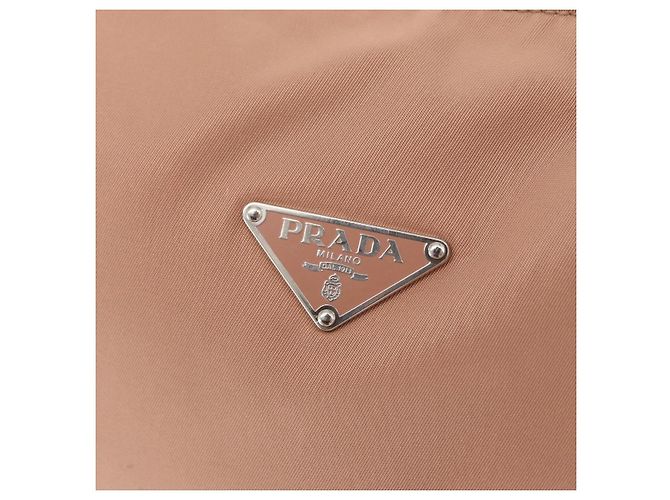 Borsa a Spalla PRADA Nylon Beige Argento Autentica 169041 - vista 17