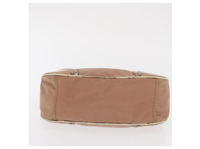 Borsa a Spalla PRADA Nylon Beige Argento Autentica 169041 - vista 5