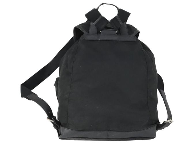 PRADA Backpack Nylon Black Silver Auth bs32876 Silvery - view 2