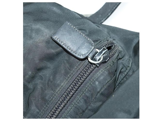 PRADA Backpack Nylon Black Silver Auth bs32876 Silvery - view 27