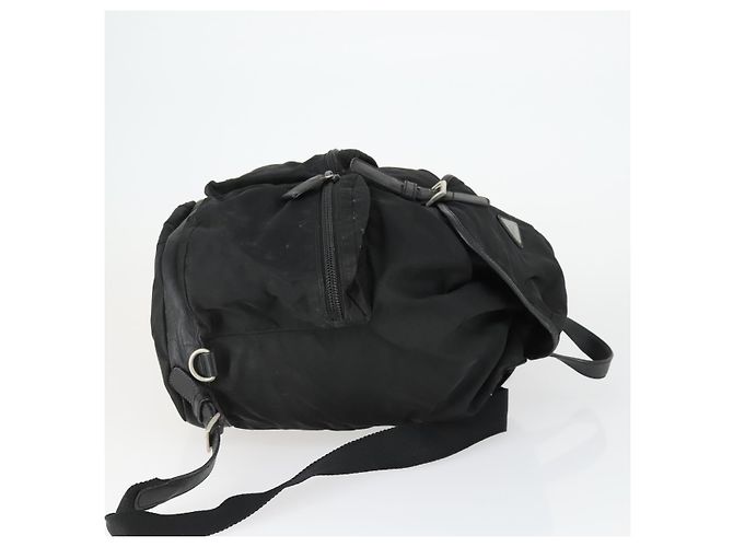 PRADA Backpack Nylon Black Silver Auth bs32876 Silvery - view 3