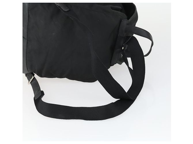PRADA Backpack Nylon Black Silver Auth bs32876 Silvery - view 8