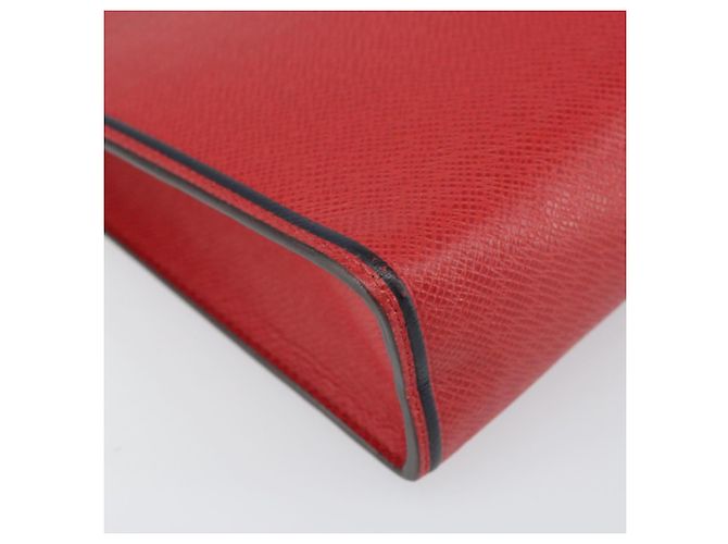 LOUIS VUITTON Pochette Voyager MM in Taiga Rosso Akajou M63397 Auth 170741 - vista 14