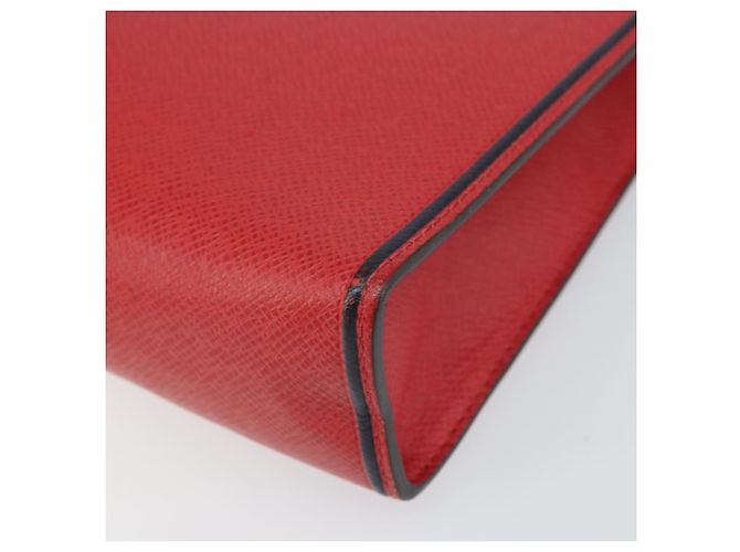 LOUIS VUITTON Pochette Voyager MM in Taiga Rosso Akajou M63397 Auth 170741 - vista 15