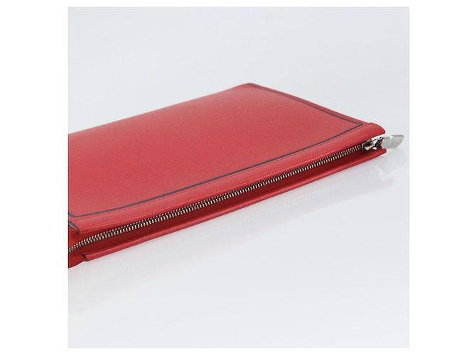 LOUIS VUITTON Pochette Voyager MM in Taiga Rosso Akajou M63397 Auth 170741 - vista 5