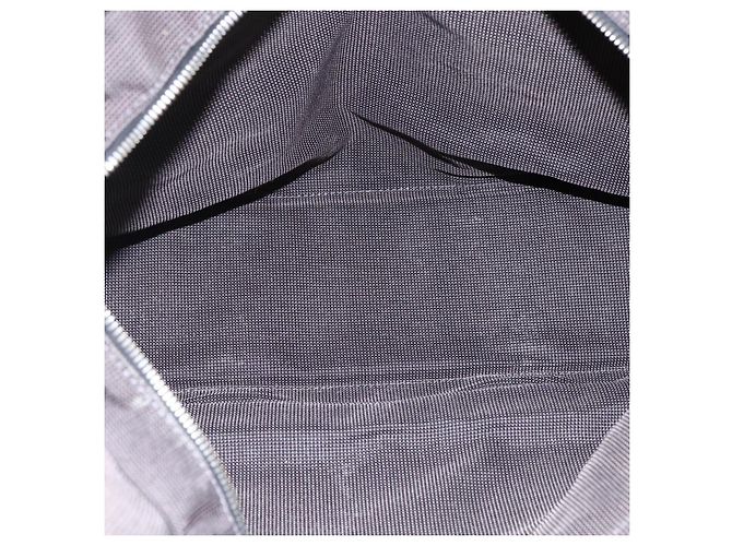 Hermès HERMES Borsa a Mano Her Line Tote MM in Tela Grigia Auth 163451 Marrone - vista 10