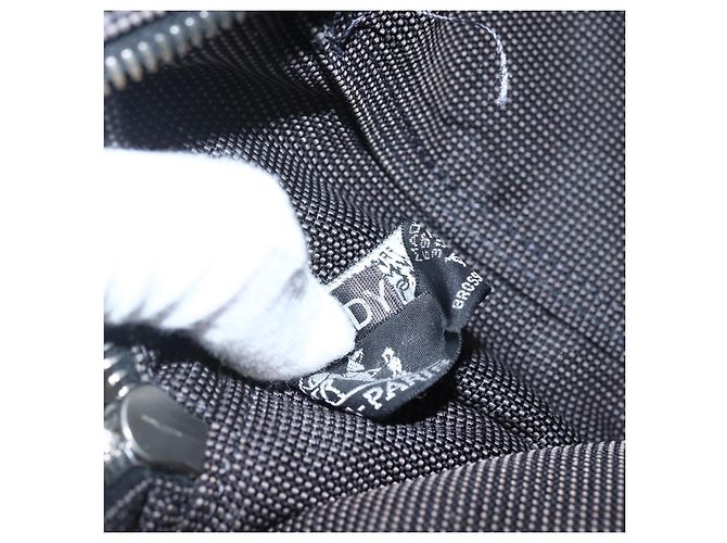 Hermès HERMES Borsa a Mano Her Line Tote MM in Tela Grigia Auth 163451 Marrone - vista 12