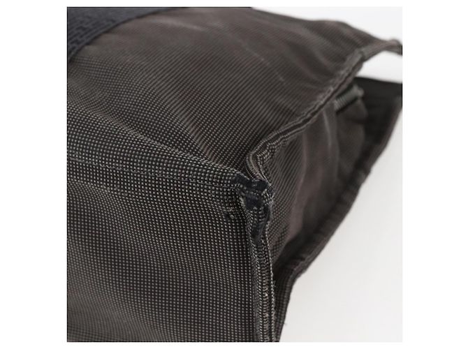 Hermès HERMES Borsa a Mano Her Line Tote MM in Tela Grigia Auth 163451 Marrone - vista 15
