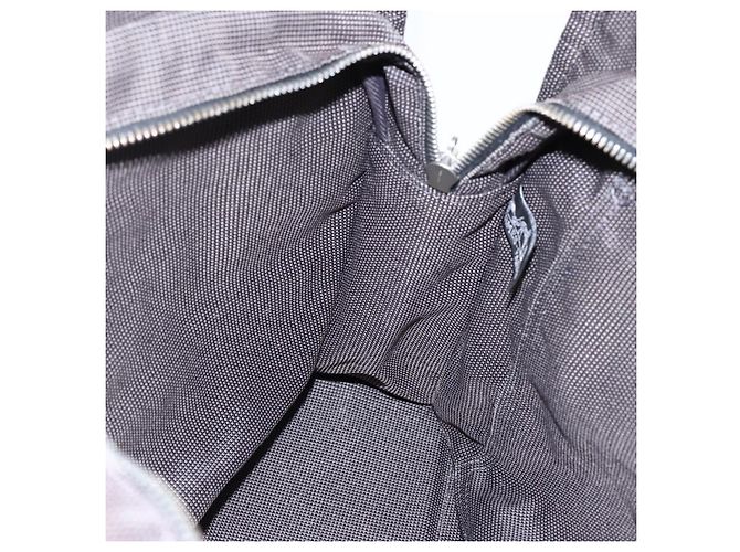 Hermès HERMES Borsa a Mano Her Line Tote MM in Tela Grigia Auth 163451 Marrone - vista 18