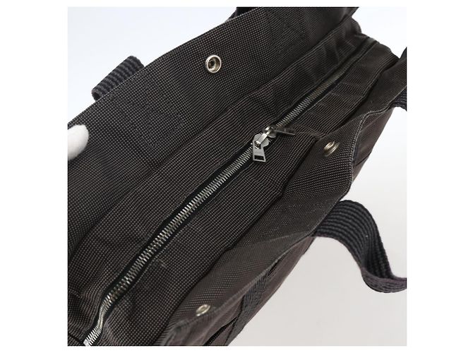 Hermès HERMES Borsa a Mano Her Line Tote MM in Tela Grigia Auth 163451 Marrone - vista 6
