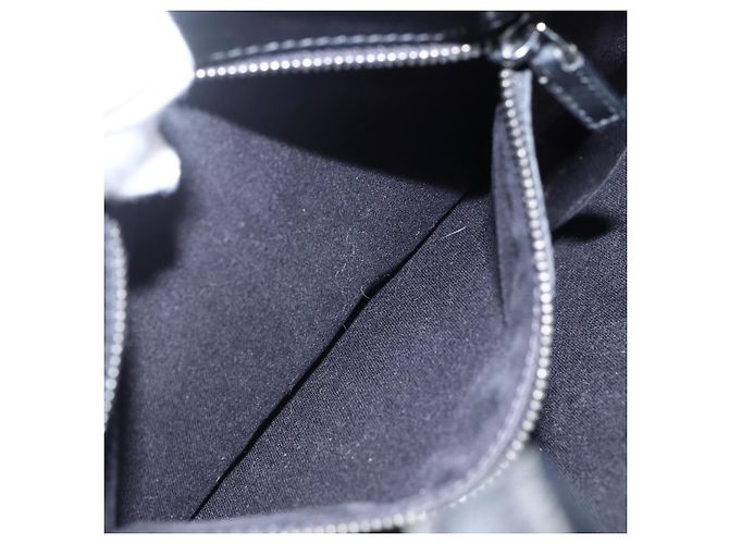 Borsa a mano in tela GG Gucci Nera Argento 107757 Auth 170302 Nero - vista 11