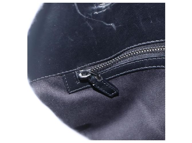 Borsa a mano in tela GG Gucci Nera Argento 107757 Auth 170302 Nero - vista 18